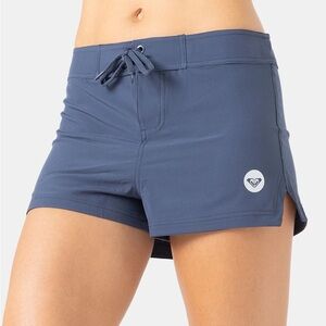 Roxy Navy Performance Shorts with Logo